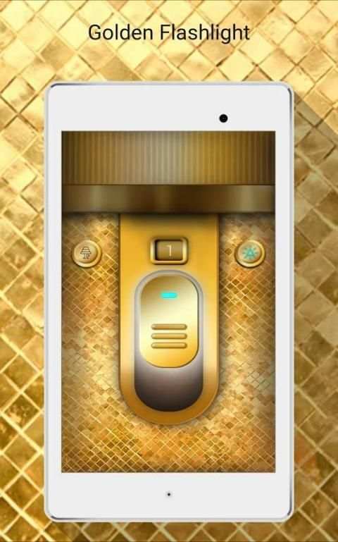 Golden Flashlight & Flash on Call screenshot 2