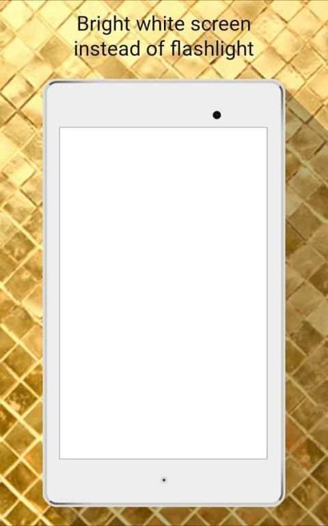 Golden Flashlight & Flash on Call screenshot 1