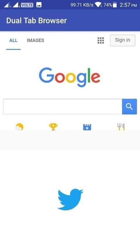 Dual Tab Browser (Pro*) screenshot 2