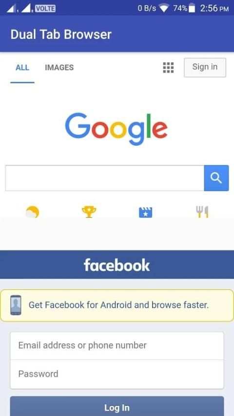 Dual Tab Browser (Pro*) screenshot 5