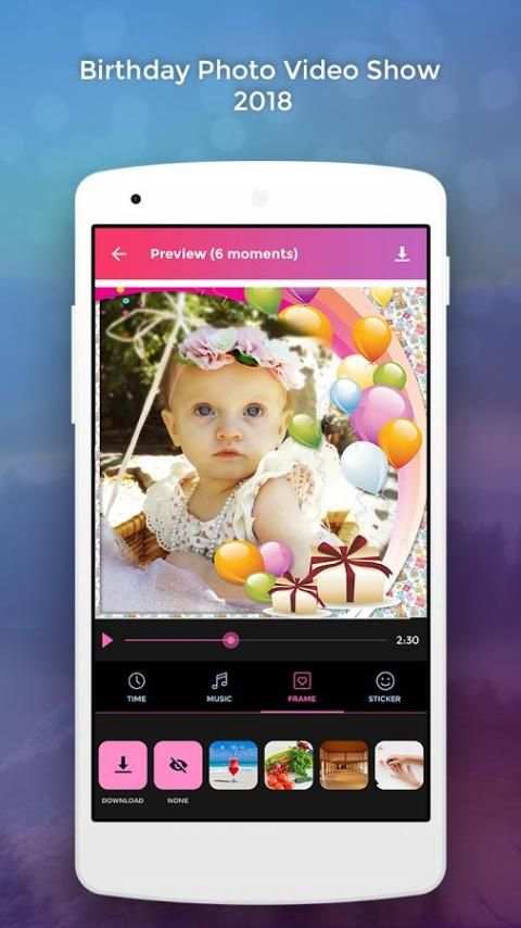 Birthday Photo Video Show 2018 screenshot 2