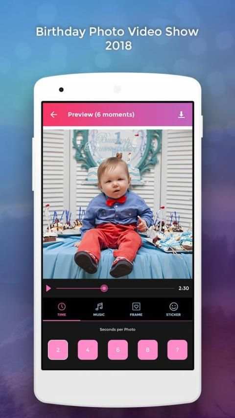 Birthday Photo Video Show 2018 screenshot 4