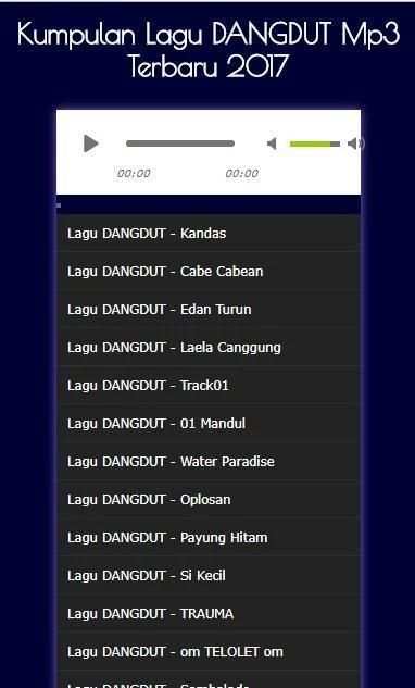 Kumpulan Lagu DANGDUT Mp3 Terbaru 2017 screenshot 2