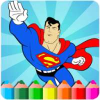 How to color Superheros (coloring game)