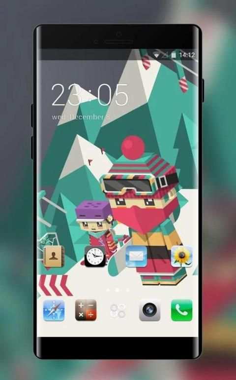Launcher For iPhone 6 & Plus Theme and wallpaper 4 تصوير الشاشة