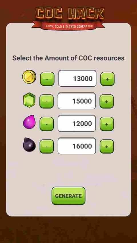 Hack for Clash OF Clans Unlimited free gems screenshot 1