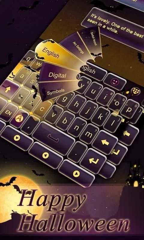 Happy Halloween GO Keyboard скриншот 6