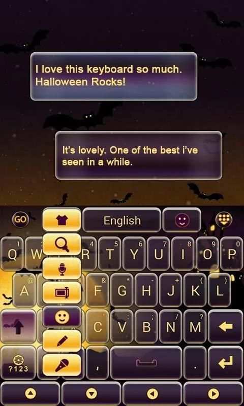 Happy Halloween GO Keyboard скриншот 2