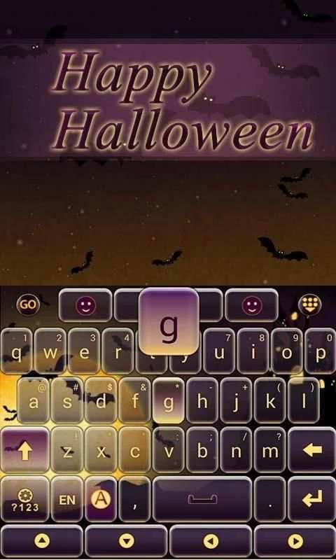 Happy Halloween GO Keyboard скриншот 3
