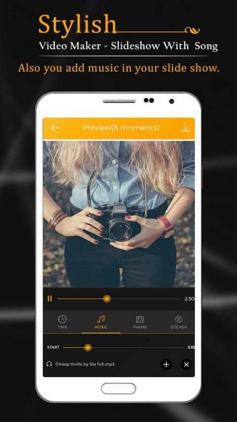 Stylish Video Maker - SlideShow With Song скриншот 3