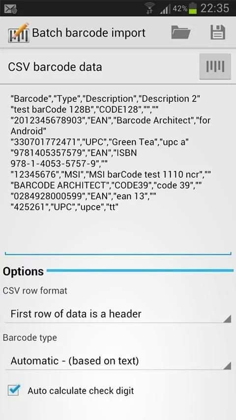 Barcode Architect screenshot 2
