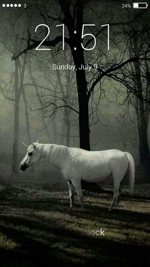 Unicorn Live Lock Screen screenshot 4