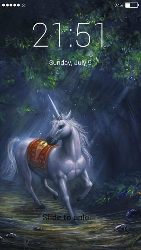 Unicorn Live Lock Screen screenshot 2