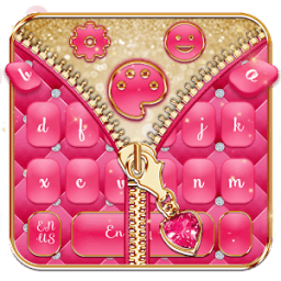 Salmon Pinky Zipper Keyboard Theme иконка