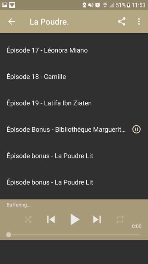 La Poudre, Podcast Francais. screenshot 1