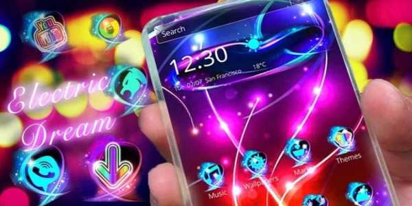 Neon Light Electric Wallpaper screenshot 1