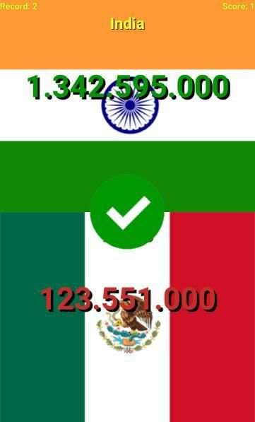 Which Country Has More Population? скриншот 5
