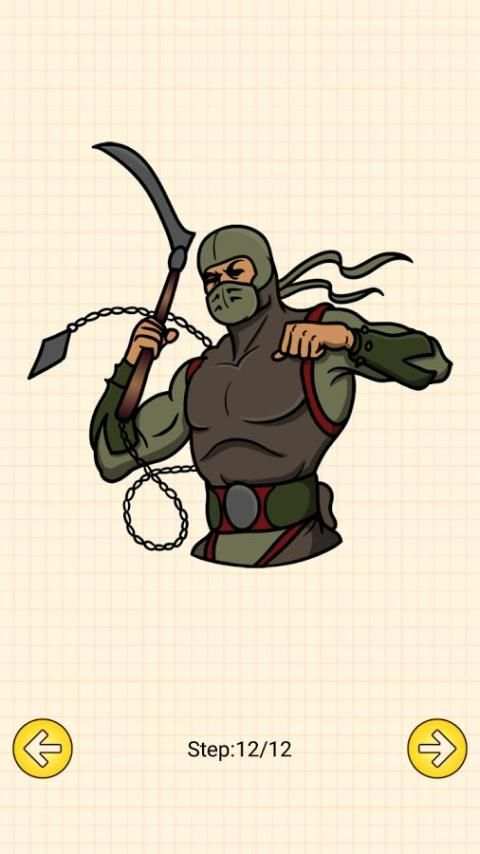 How To Draw Ninja Heroes Shadow screenshot 1