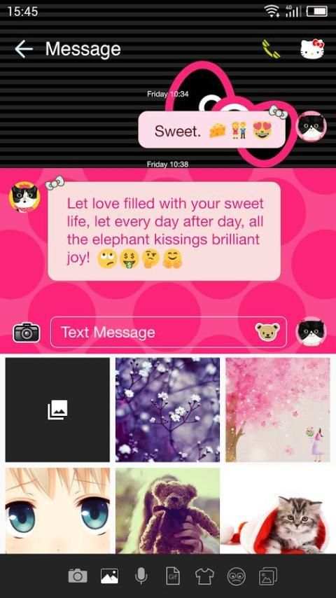 One Sms Theme for Hello Kitty screenshot 4