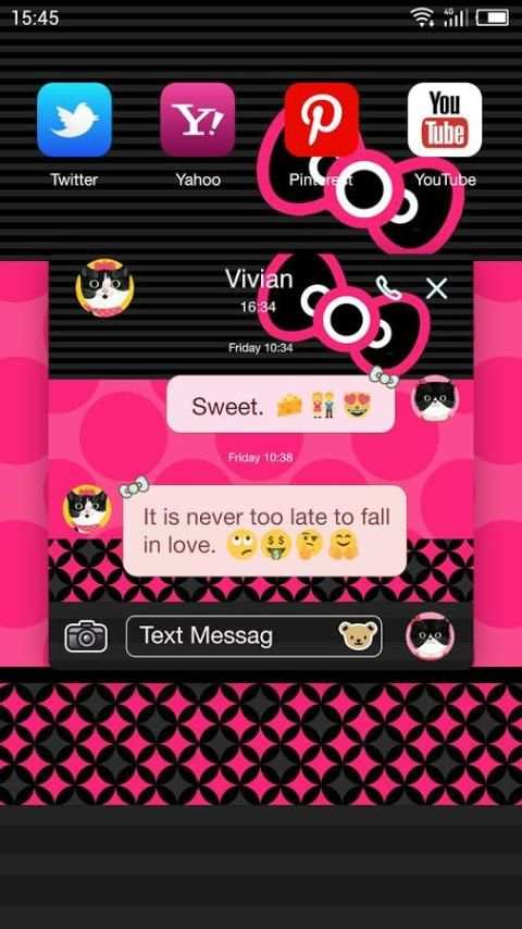 One Sms Theme for Hello Kitty screenshot 5