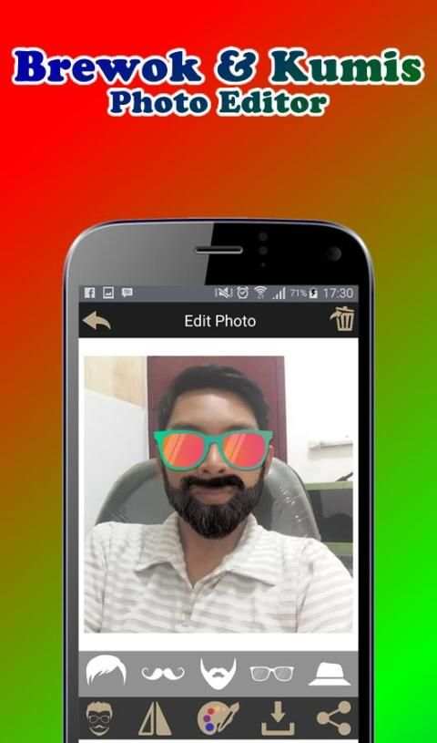 Brewok dan Kumis Photo Editor screenshot 6