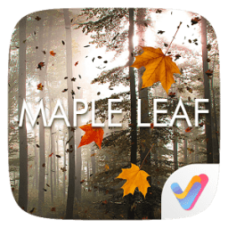 ikon Maple Leaf 3D V Launcher Theme