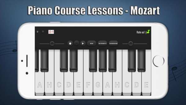 Piano Course Lessons - Mozart 7 تصوير الشاشة