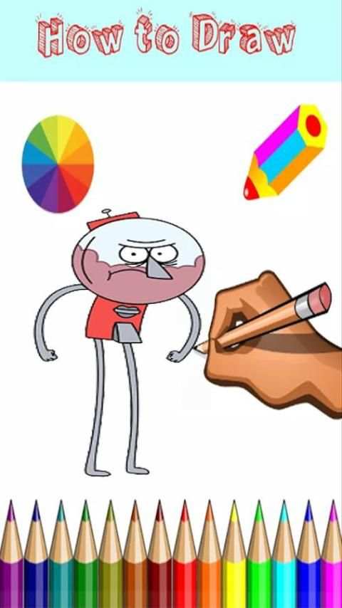 How To Draw : regular show screenshot 2