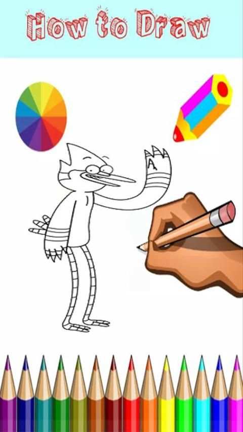 How To Draw : regular show скриншот 6