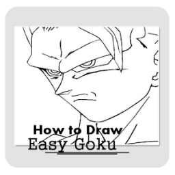 How to Draw Easy Goku icon