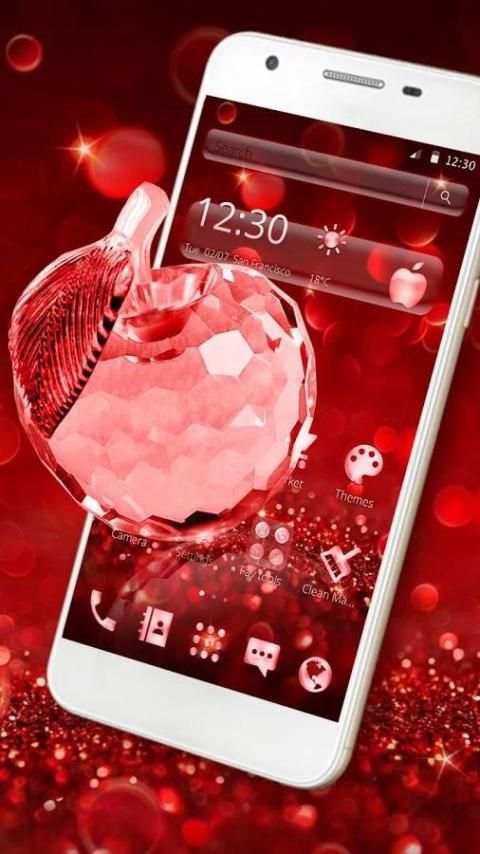Crystal Apple Theme скриншот 2