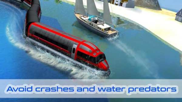 Water Train Driving Simulator скриншот 2