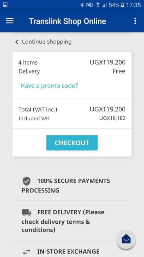 Translink Online Shop screenshot 1