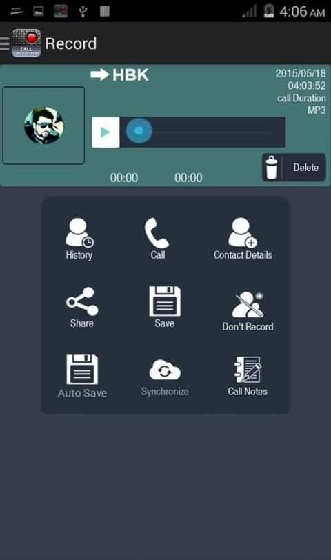 Auto Call Recorder Pro 4 تصوير الشاشة