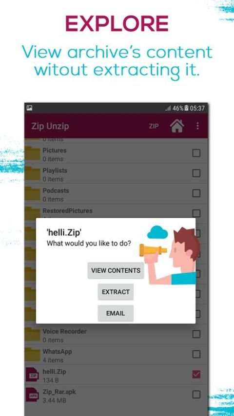RAR Zip File Extractor - Zip UnZip Tool, Rar Unrar скриншот 5