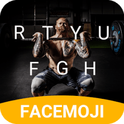 Muscle Lift Emoji Keyboard Theme for Messenger आइकन