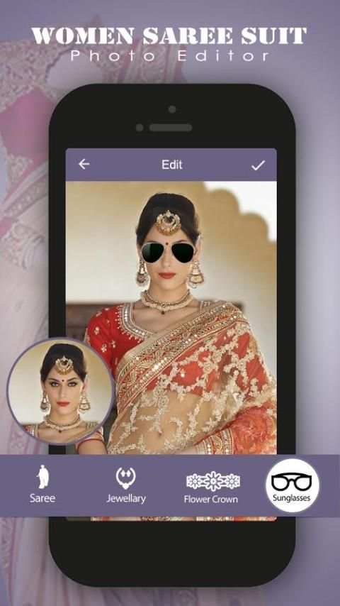 Women Saree Suit Photo Editor screenshot 1