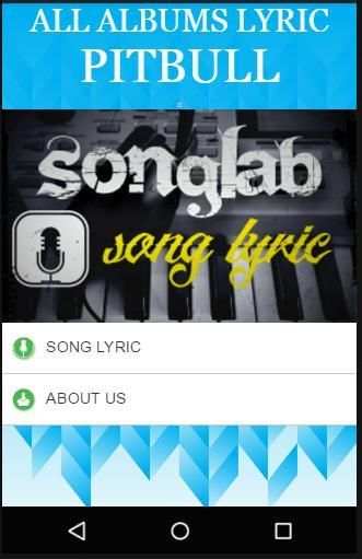 Pitbull Song Lyric screenshot 3