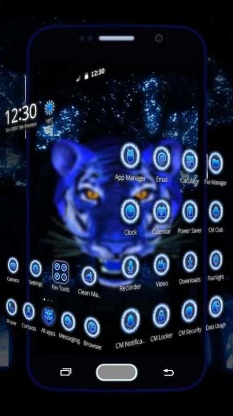 Ice Angry Tiger 3D Theme स्क्रीनशॉट 3