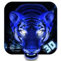 Ice Angry Tiger 3D Theme