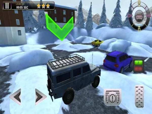 Snowmobile Racing Simulator Parking Games 2017 screenshot 1