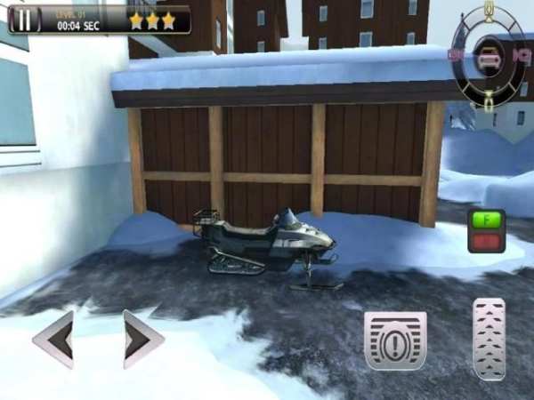 Snowmobile Racing Simulator Parking Games 2017 screenshot 4