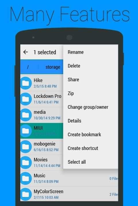 EZ File Manager(Root Explorer) 5 تصوير الشاشة