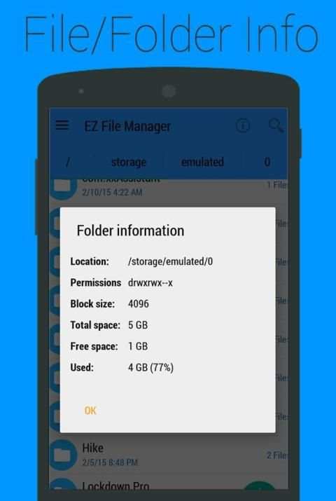 EZ File Manager(Root Explorer) скриншот 2
