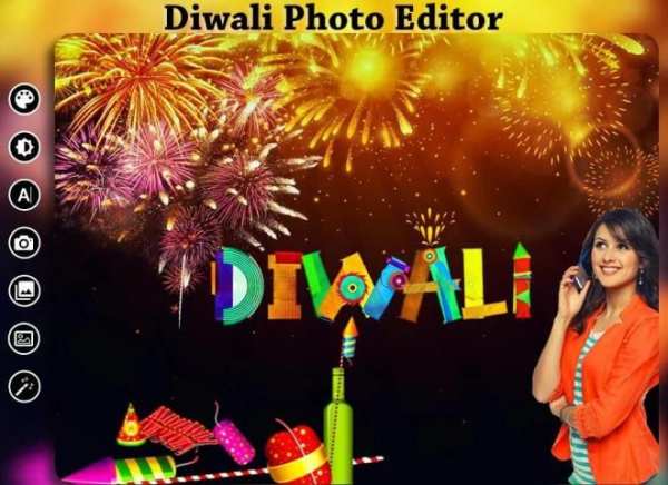 Diwali Photo Editor 3 تصوير الشاشة