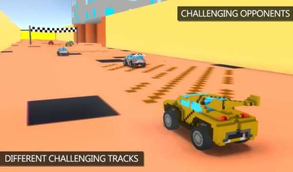 Blocky Rally Racing скриншот 1