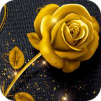 AppLock Theme Golden Rose