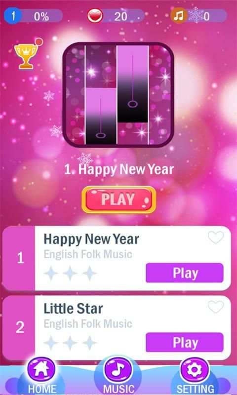 Purple Cute Piano Tiles 2018 screenshot 4