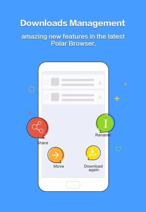 Polar Browser -Download Faster 1 تصوير الشاشة