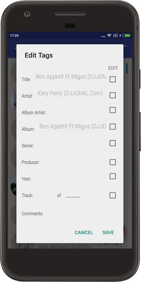 Music Player for Android 8 تصوير الشاشة